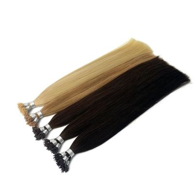 Fermate spesse doppia cuticule capelli vergini pre-attaccati cheratina Y punta estensioni di capelli umani