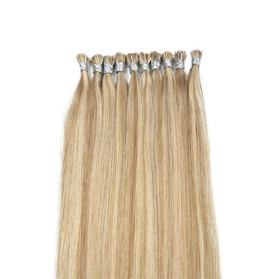 Capelli umani brasiliani I Punte Estensioni 1g/filamento Keratina Fusione naturale Nessuna perdita