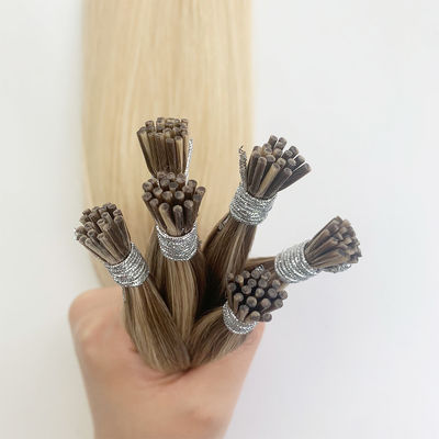 Capelli umani brasiliani I Punte Estensioni 1g/filamento Keratina Fusione naturale Nessuna perdita