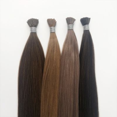 Keratin Micro Link capelli vergini grezzi pre-confezionati I tip Hair Extensions per capelli colorati