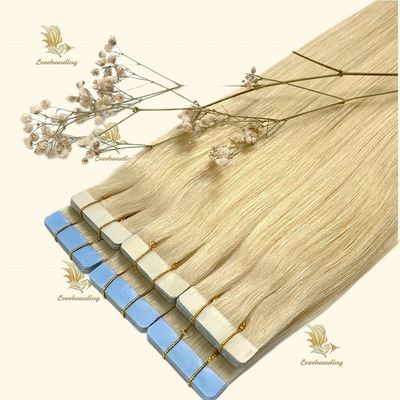 12A Grade Blonde Color Tape Hair Extensions Nessun groviglio e conveniente per capelli senza groviglio