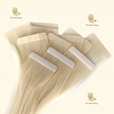 Colore biondo Nastro per capelli grezzi in estensioni di capelli Non personalizzazione Richiesta personalizzata