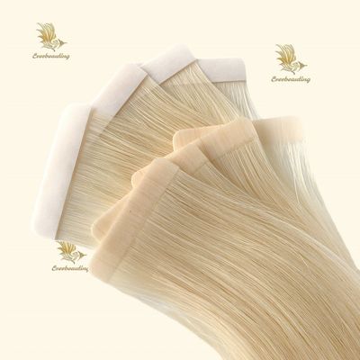 Colore biondo Nastro per capelli grezzi in estensioni di capelli Non personalizzazione Richiesta personalizzata
