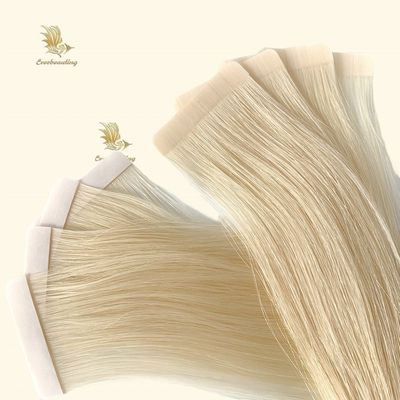 Colore biondo Nastro per capelli grezzi in estensioni di capelli Non personalizzazione Richiesta personalizzata