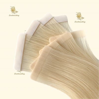 Colore biondo Nastro per capelli grezzi in estensioni di capelli Non personalizzazione Richiesta personalizzata