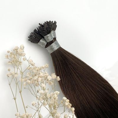 Y Tip Jet Nero Colore naturale Capelli vietnamiti Estensioni di cheratina 12-28 pollici Lunghezza