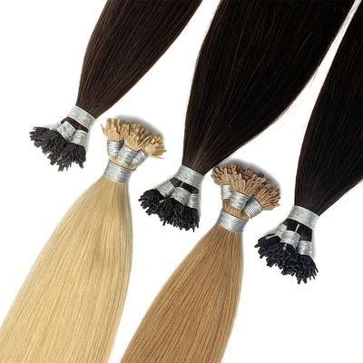 V-Tip Fan Tip Hair Extension realizzato in capelli Remy a doppio tratto per spedizioni rapide DHL