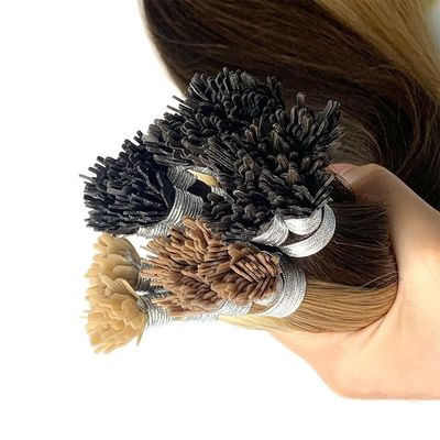 V-Tip Fan Tip Hair Extension realizzato in capelli Remy a doppio tratto per spedizioni rapide DHL