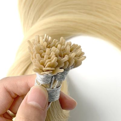 V-Tip Fan Tip Hair Extension realizzato in capelli Remy a doppio tratto per spedizioni rapide DHL