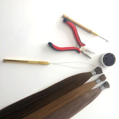 Estensioni di capelli umani 100% Remy russo I-Tip Muti-Color