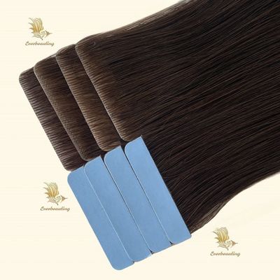 Pagamento iniziale capelli invisibili russi doppiamente disegnati nastro Remy in estensione dei capelli umani
