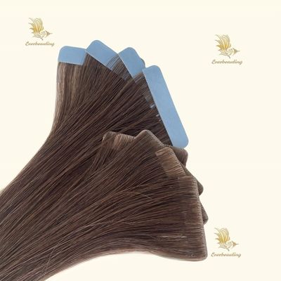 Pagamento iniziale capelli invisibili russi doppiamente disegnati nastro Remy in estensione dei capelli umani