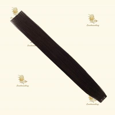 Capelli umani marroni scuri Prezzi Capelli donatori invisibili Capelli vergini senza cuciture Nastro per l'iniezione