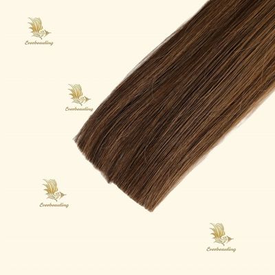 Cosmetici colore cioccolato doppio disegno Remy cheratina I punta estensioni di capelli Cosmetici