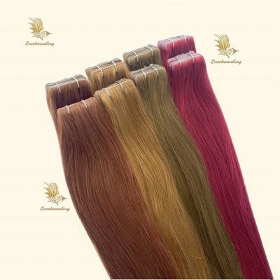 Colore naturale Nastro invisibile diretto In 100 estensioni di capelli umani vergini entro 1