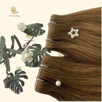 Estensioni di capelli in stile rettilineo a 100% capelli vergini Nastro invisibile per il beneficio