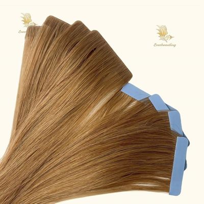 Estensioni di capelli in stile rettilineo a 100% capelli vergini Nastro invisibile per il beneficio