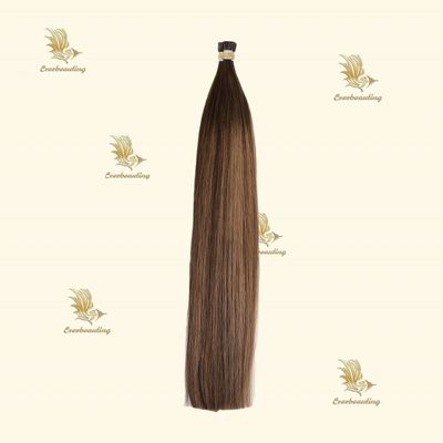 Micro anelli I punta estensioni di capelli umani professionisti russi colori di balayage capelli