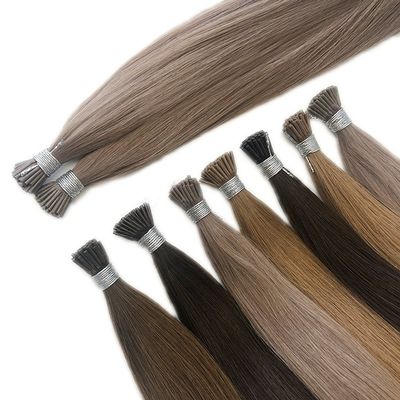Richiesta personalizzata Rapporto doppio disegno Cosmetici Balayage capelli I-Tip Estensioni di capelli