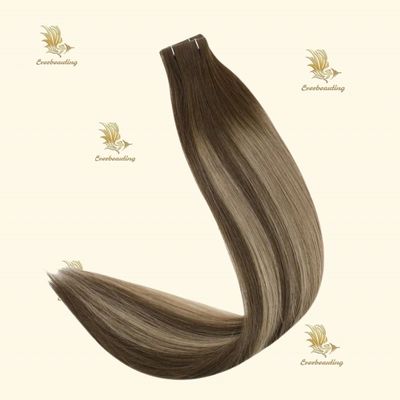 Capelli umani Invisi Estensioni di capelli a nastro doppiamente disegnate in colori di punta provenienti dalla Russia