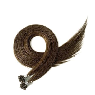 Rapporto doppio tracciato Estensioni di capelli a cheratina pre-connesse 1g/filamento U/punta dell'unghia Remy capelli umani