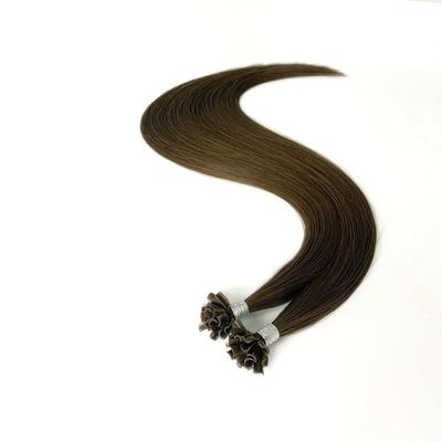 Rapporto doppio tracciato Estensioni di capelli a cheratina pre-connesse 1g/filamento U/punta dell'unghia Remy capelli umani