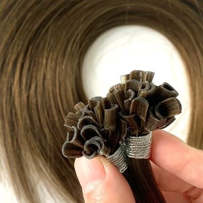 Rapporto doppio tracciato Estensioni di capelli a cheratina pre-connesse 1g/filamento U/punta dell'unghia Remy capelli umani