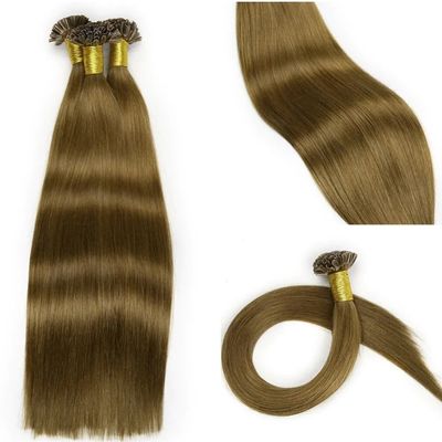Everbeauting Estensioni dei capelli alla cheratina bionda di prima qualità, capelli Remy con punta a U/unghia