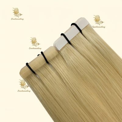 Nastro adesivo pre-connesso a doppio disegno per tessitura della pelle estensioni di capelli Remy 100% capelli umani