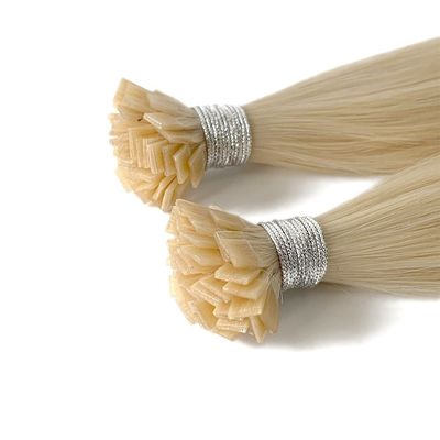 Estensioni di capelli in cheratina per capelli umani a punta piatta in confezione pre-connessa