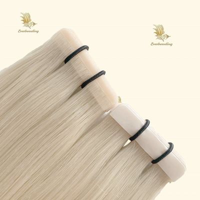 Personalizzare lussuoso biondo Ombre doppio nastro estensioni di capelli per il salone di rifornimento nastro-240403