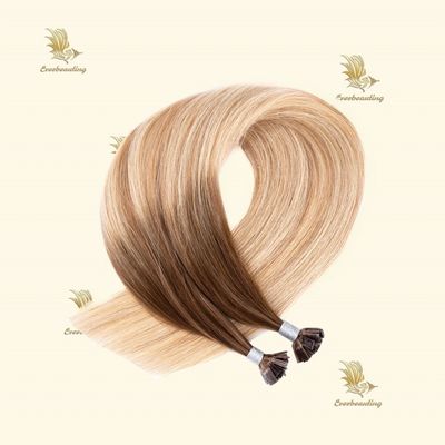 12A Top Grade Double Draw Russian Human Remy Hair Flat-Tip Keratin Intact Extension