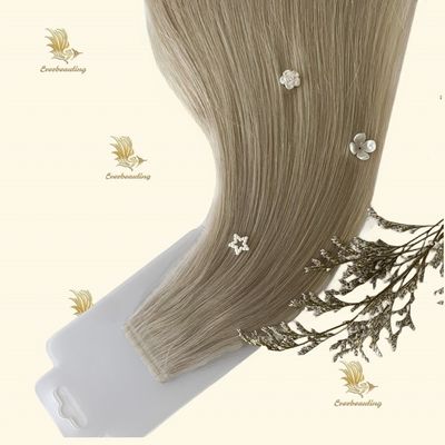 Capelli umani veri, nastro a doppia trazione, in estensione di capelli, nastro senza cuciture russo.
