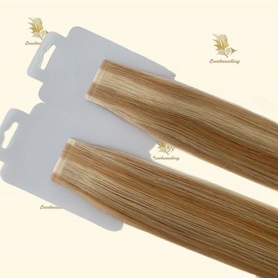 Cuticule vergine allineato capelli umani nastro in estensione dei capelli pianoforte di alto livello colore in evidenza