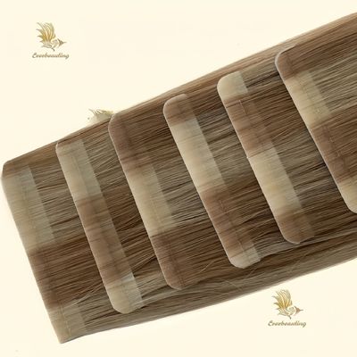 Cuticule vergine allineato capelli umani nastro in estensione dei capelli pianoforte di alto livello colore in evidenza