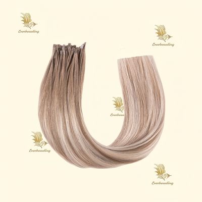 Capelli slavi Estensioni di capelli a punta piatta Nessun problema Pagamento iniziale Grado professionale