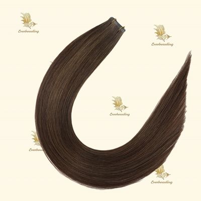 Capelli cinesi grezzi Double Draw Invisible Tape Capelli umani Balayage Color Extensions