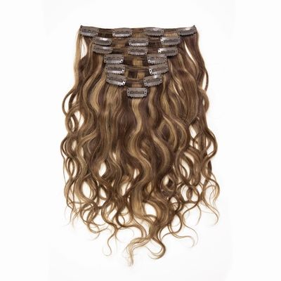 Tipo di capelli umani Clip di pizzo per capelli brasiliani in estensioni di capelli CH-24256