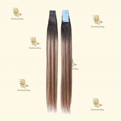 Balayage naturale della cuticule colore nastro invisibile estensione dei capelli 7,5 x 70 cm peso lordo