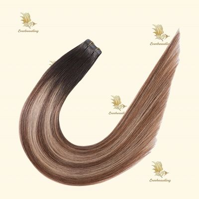 0.200kg Pacchetto Peso lordo 2024 Invisibile Genio Nastro in capelli umani Estensione 7,5 * 70cm
