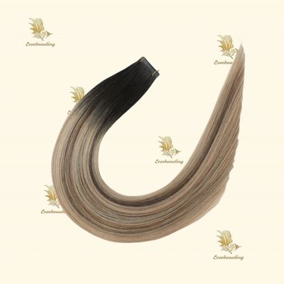 Remy Hair Nastro colorato in estensioni di capelli seta capelli umani dritti