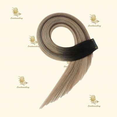 Remy Hair Nastro colorato in estensioni di capelli seta capelli umani dritti
