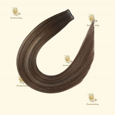 22 pollici nastro marrone in estensioni di capelli bastone tipo pre-legato per il design del nastro invisibile