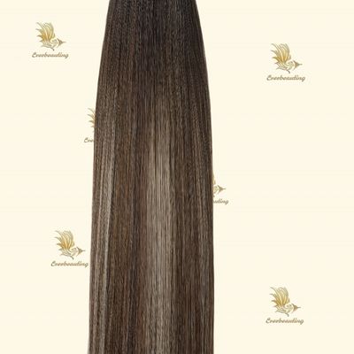 22 pollici nastro marrone in estensioni di capelli bastone tipo pre-legato per il design del nastro invisibile