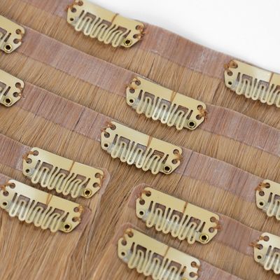 Virgin Remy Invisible PU Skin Seamless Clip in Hair Extension per richieste personalizzate