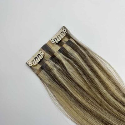 Qingdao Customized Request 100% Remy Capelli umani cinesi senza cuciture PU Clip in capelli