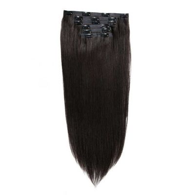Capelli umani Clip europeo reale in estensioni di capelli doppiamente disegnati capelli Remy colorati