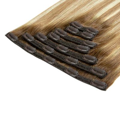 50.00cm * 8.00cm * 3.00cm Dimensione del pacchetto Muti-Color Clip di capelli umani reali in estensioni