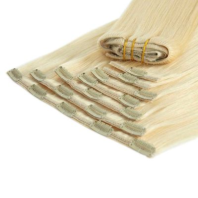 100% capelli grezzi allineati con cuticule clip invisibile in estensioni di capelli per capelli brasiliani