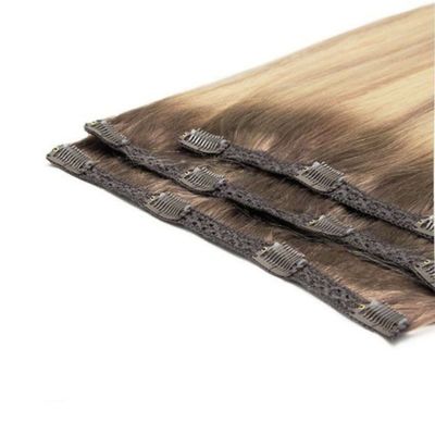 Remy Hair Long Straight Clip in Hair Extension con 0.200kg di peso lordo del pacchetto